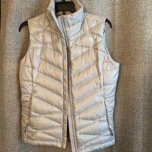Women’s gray/silver North Face vest